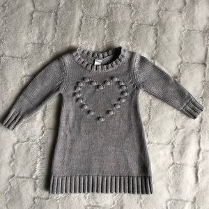 Gray sweater dress size 12-18mos
